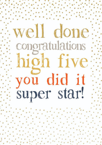Picture of WELL DONE CONGRATULATIONS
